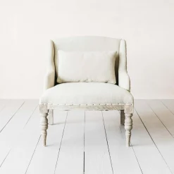 Duchess Natural Linen Armchair