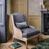 Duke Grey Velvet Armchair
