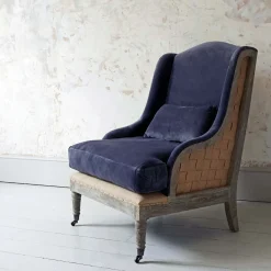 Duke Grey Velvet Armchair