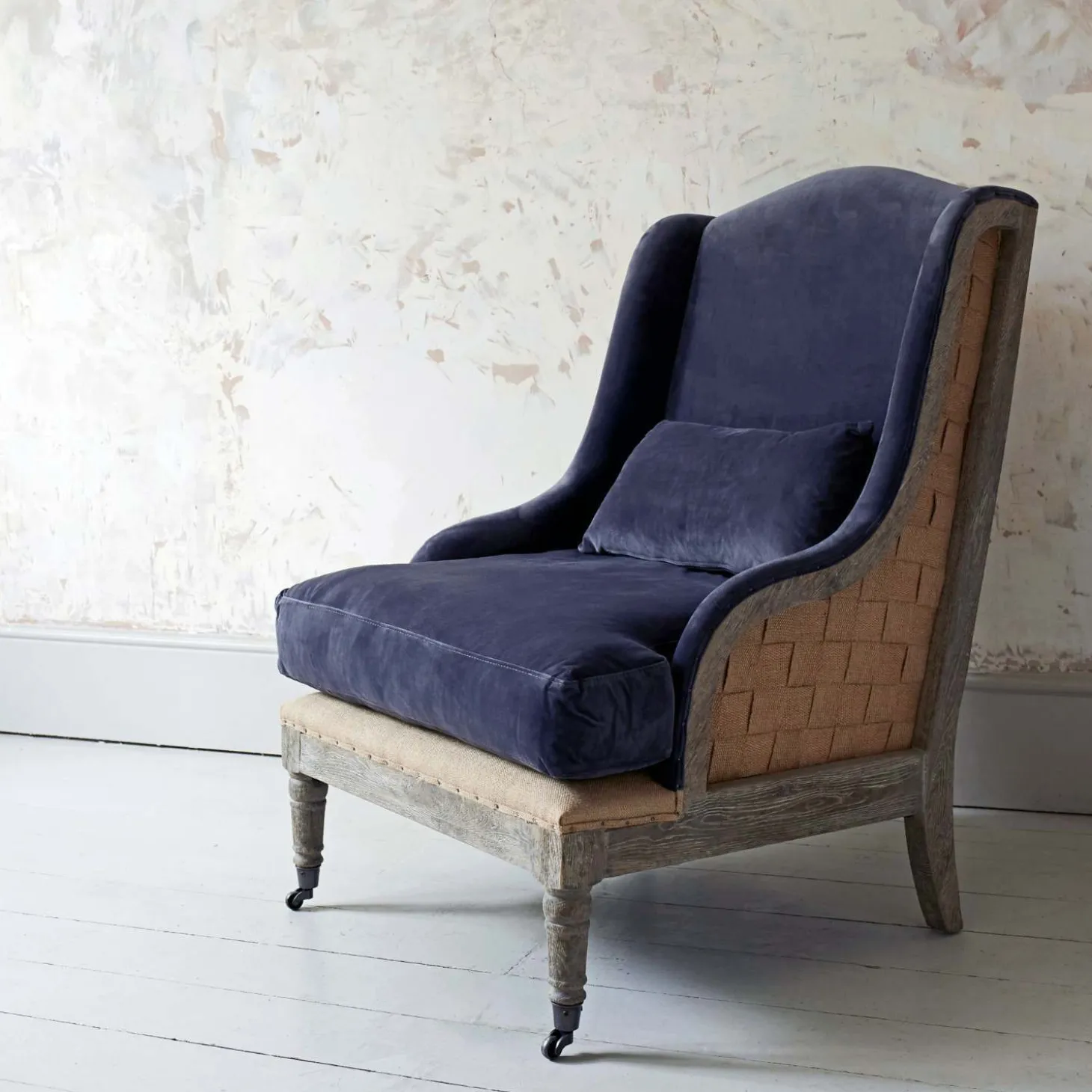 Duke Grey Velvet Armchair
