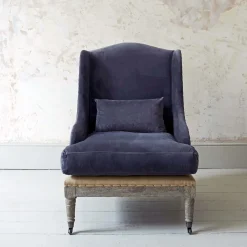 Duke Grey Velvet Armchair