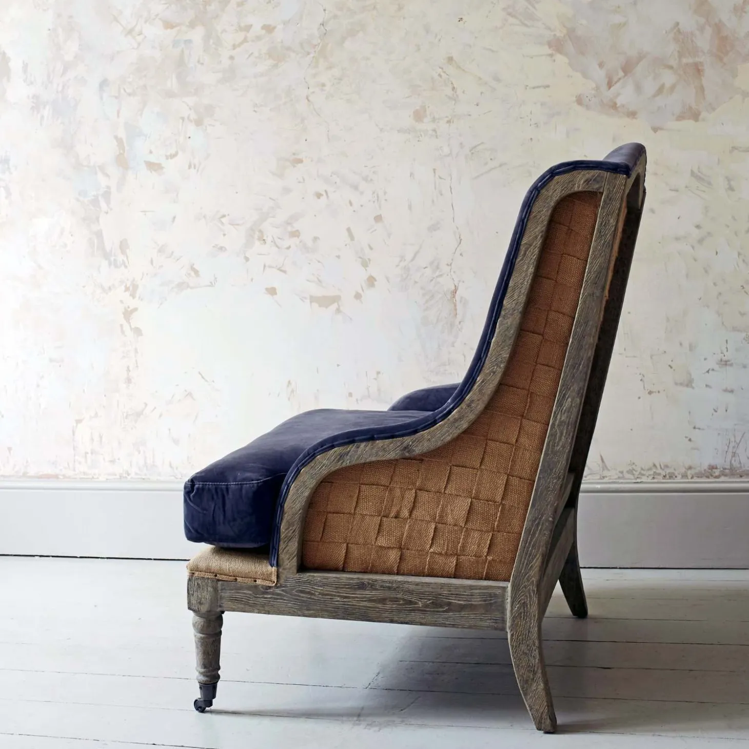 Duke Grey Velvet Armchair