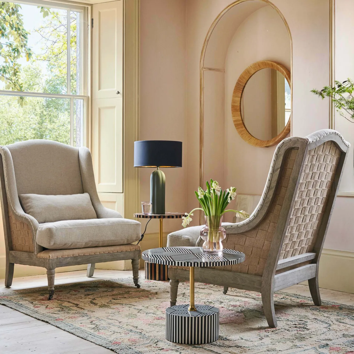 Duke Natural Linen Armchair