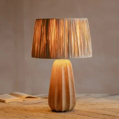 Duncombe Natural Wooden Table Lamp