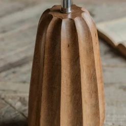 Duncombe Natural Wooden Table Lamp