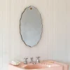 Durley Scalloped Oval Wall Mirror