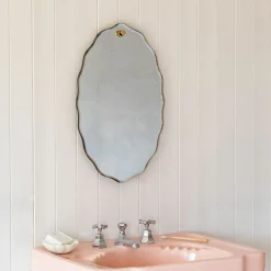 Durley Scalloped Oval Wall Mirror