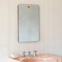 Durley Scalloped Rectangular Wall Mirror