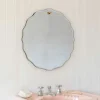 Durley Scalloped Round Wall Mirror