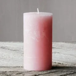 Dusky Pink Pillar Candles