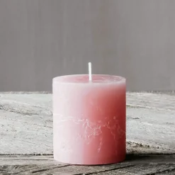 Dusky Pink Pillar Candles