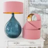 Dusky Rose Cotton Lamp Shades