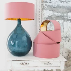 Dusky Rose Cotton Lamp Shades