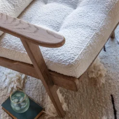 Dylan Chalk Bouclé Armchair