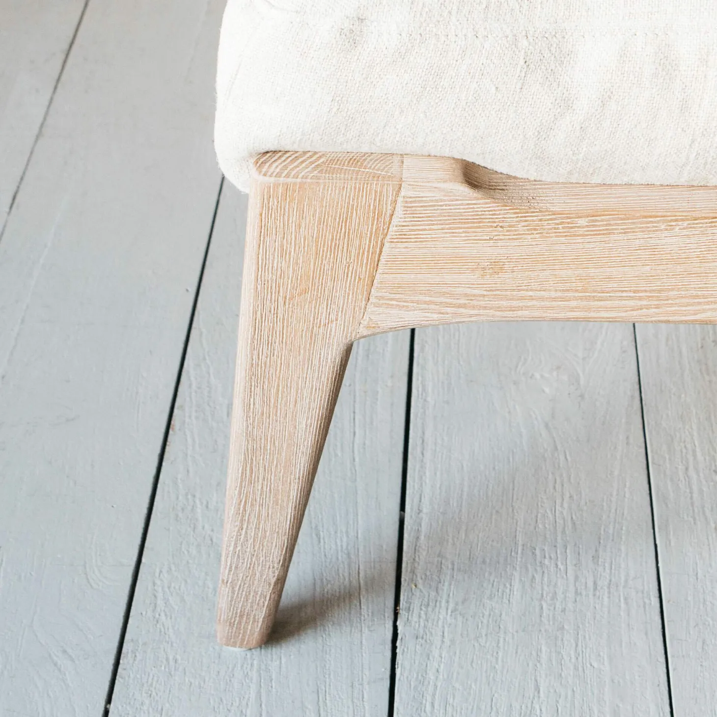 Dylan Linen Footstool