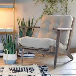 Dylan Natural Linen Armchair