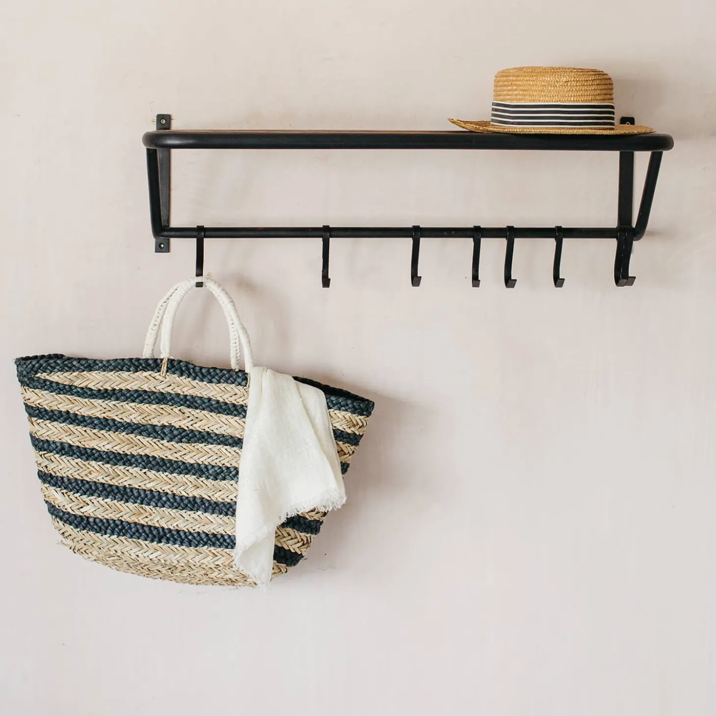 Eight Hook Coat Rack