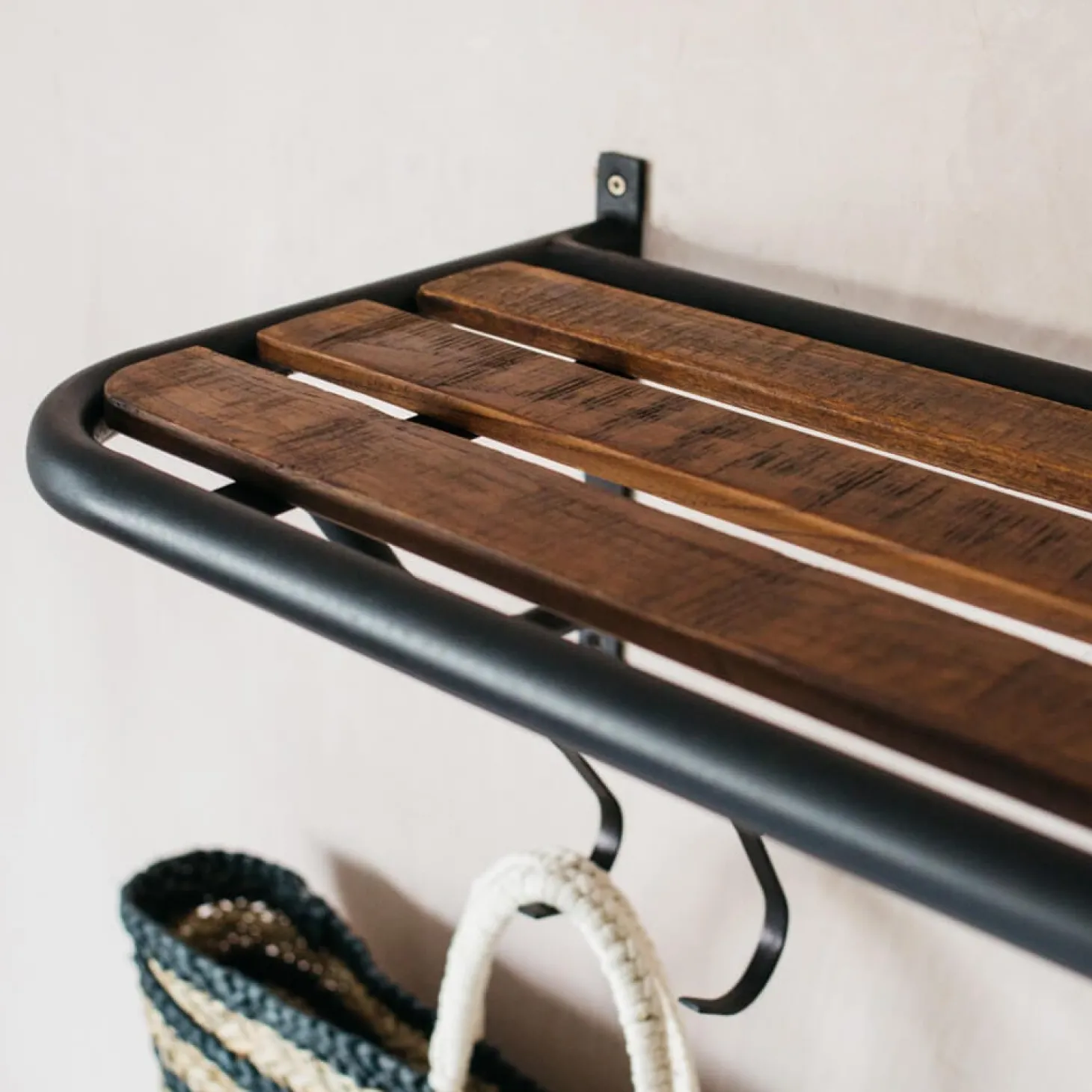 Eight Hook Coat Rack