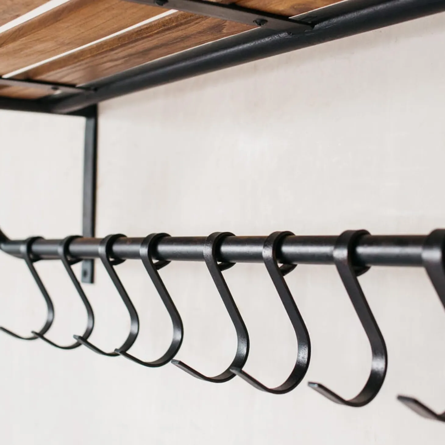 Eight Hook Coat Rack