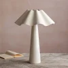 Eldon Ivory Enamel Table Lamp Large