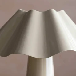 Eldon Ivory Enamel Table Lamp Small