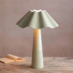 Eldon Sage Enamel Table Lamp Large