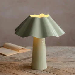 Eldon Sage Enamel Table Lamp Small