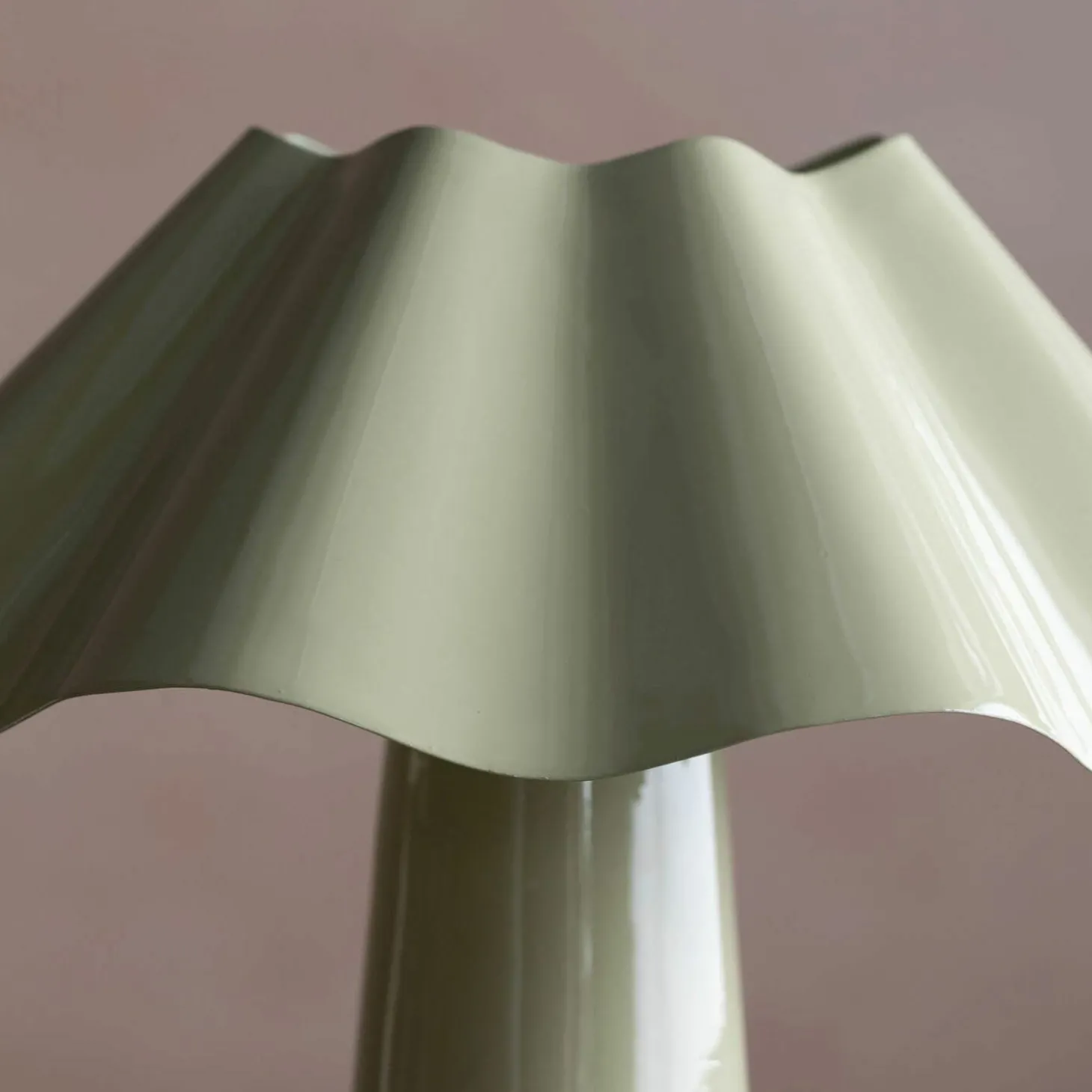Eldon Sage Enamel Table Lamp Small