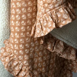 Eliza Floral Block Printed Sherpa Throw