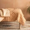 Eliza Floral Block Printed Bed Quilt