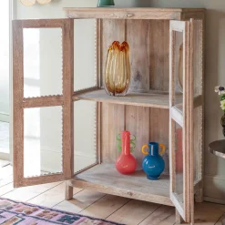 Elliot Wooden and Glass Cabinet