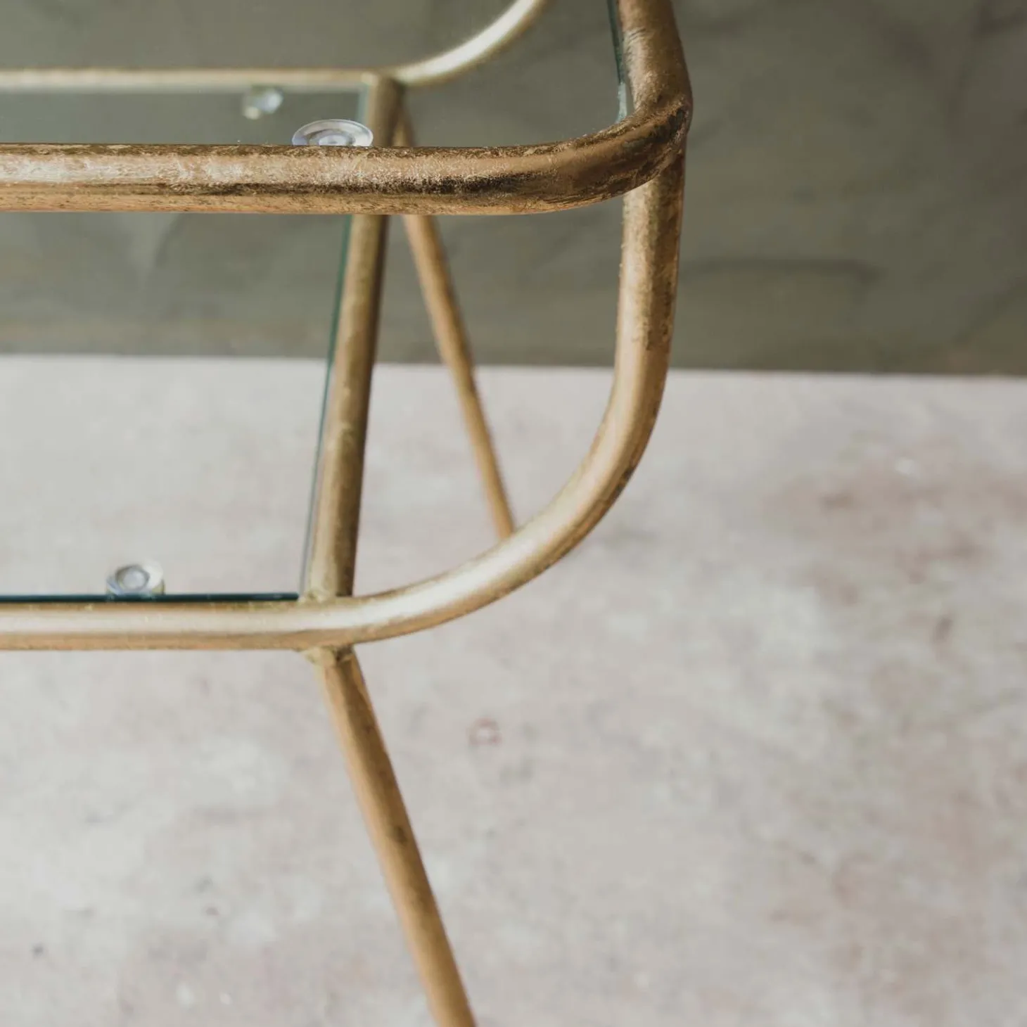 Eluminea Large Gold Side Table
