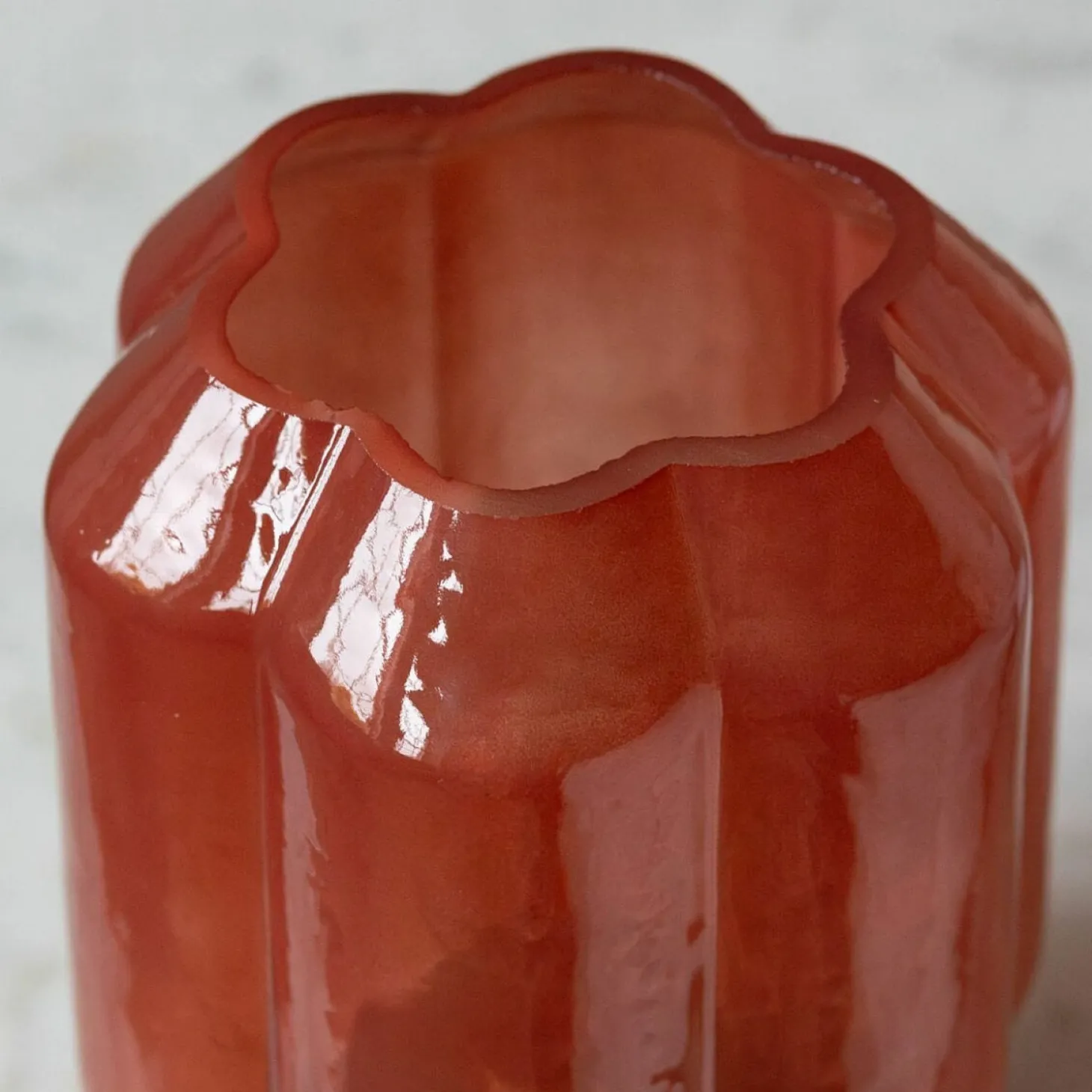Emaline Small Red and Gold LED Table Lamp