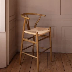 Emperor Natural Rattan Kitchen Stool