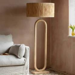 Enzo Wooden Floor Lamp
