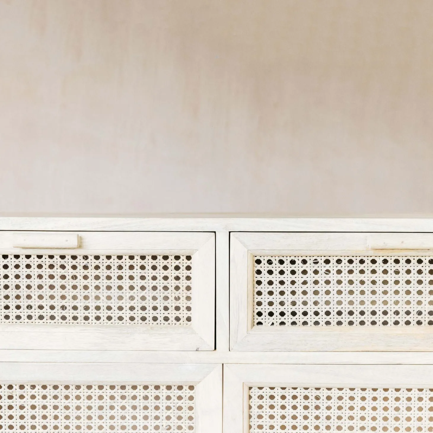 Esben Cane Cupboard with Drawers