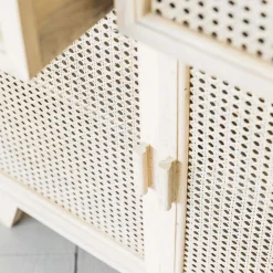 Esben Cane Cupboard with Drawers