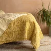 Esme Floral Block Printed Bed Quilt