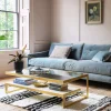 Estere Gold and Marble Coffee Table