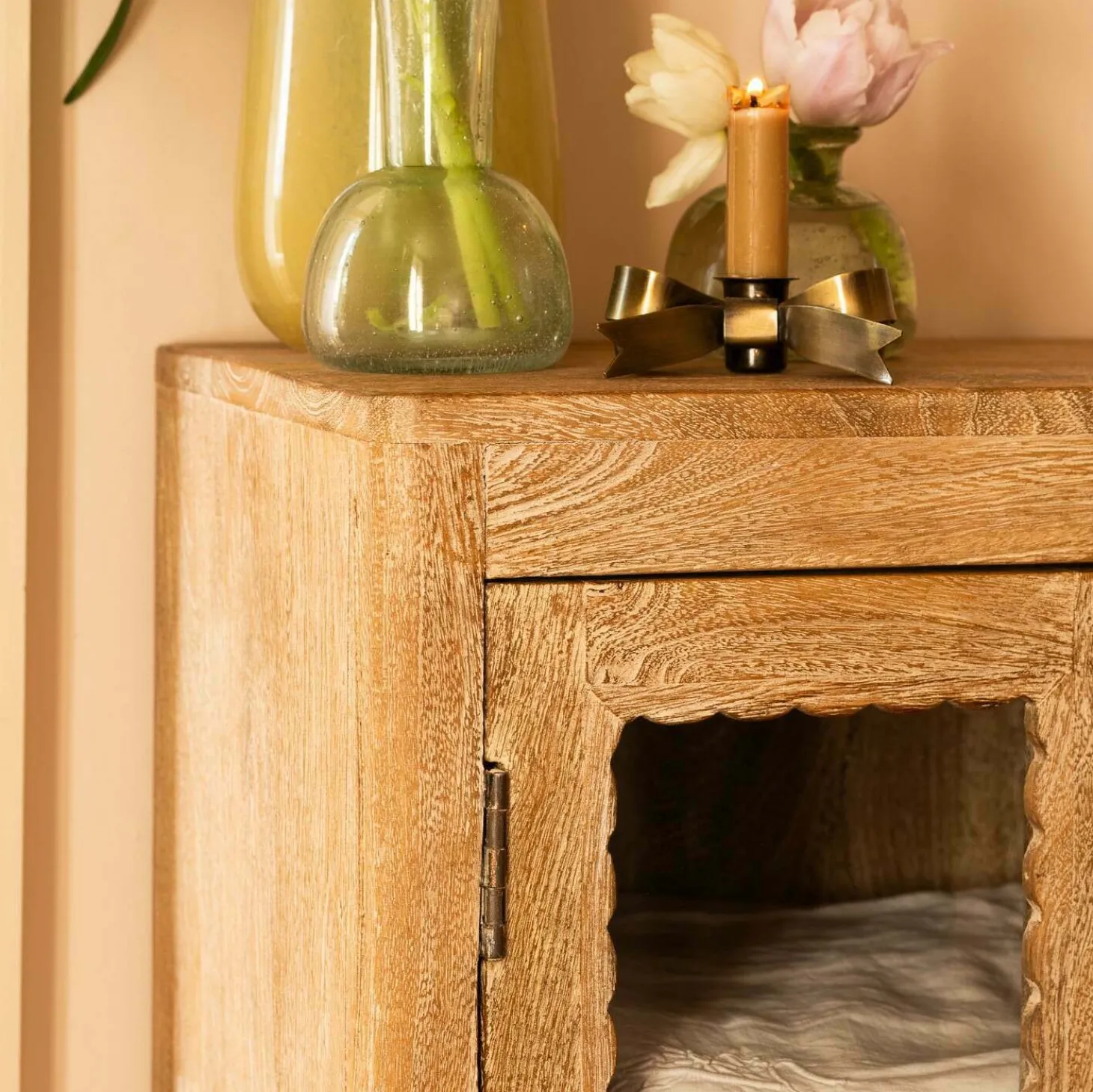 Ethan Wooden & Glass Cabinet