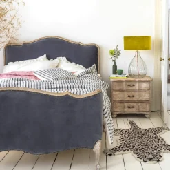 Evelyn Grey Velvet Beds
