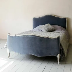 Evelyn Grey Velvet Beds
