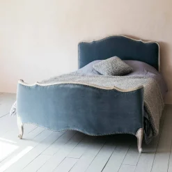 Evelyn Grey Velvet Beds