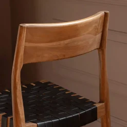 Everly Black Leather Chair