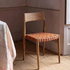 Everly Brown Leather Chair