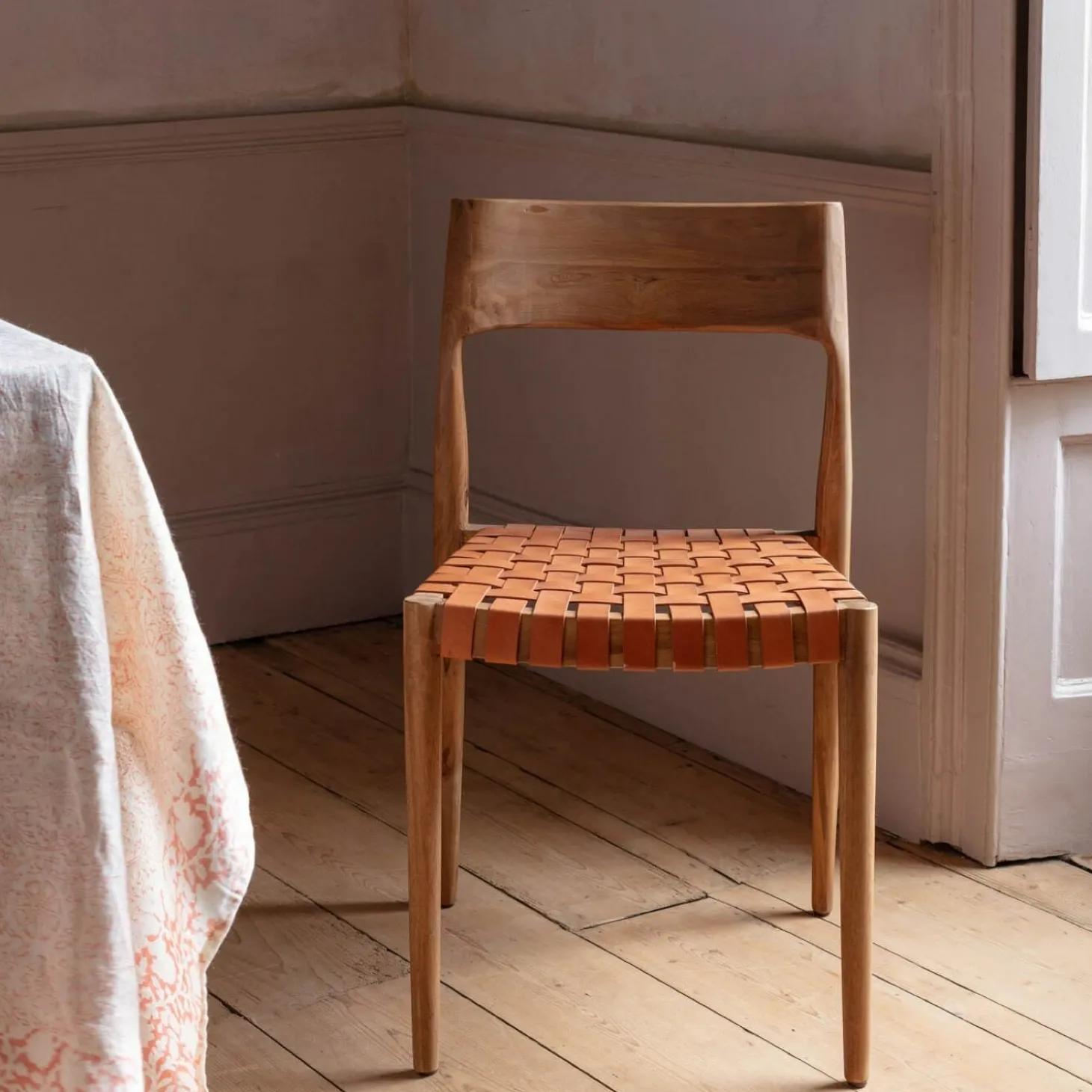 Everly Brown Leather Chair