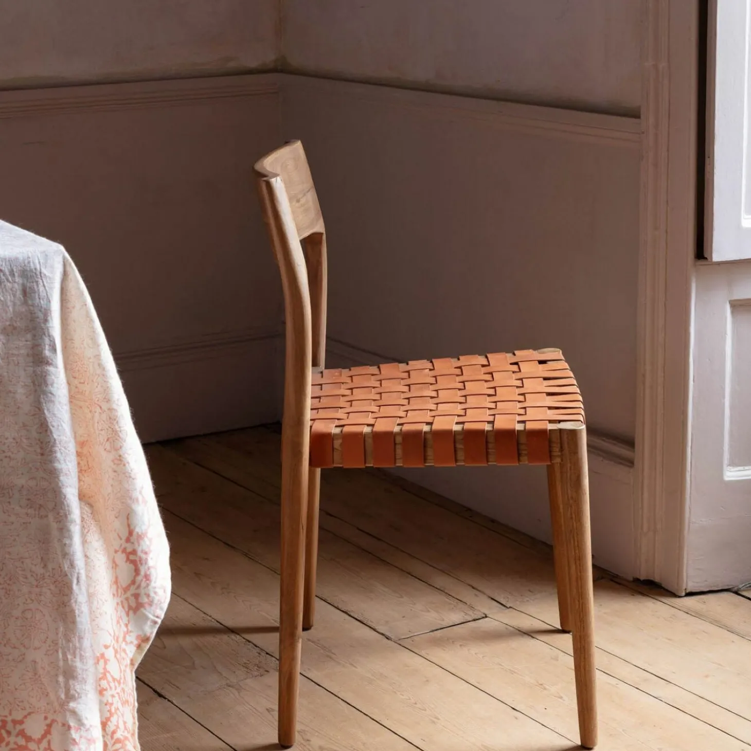 Everly Brown Leather Chair