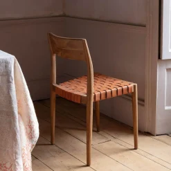Everly Brown Leather Chair