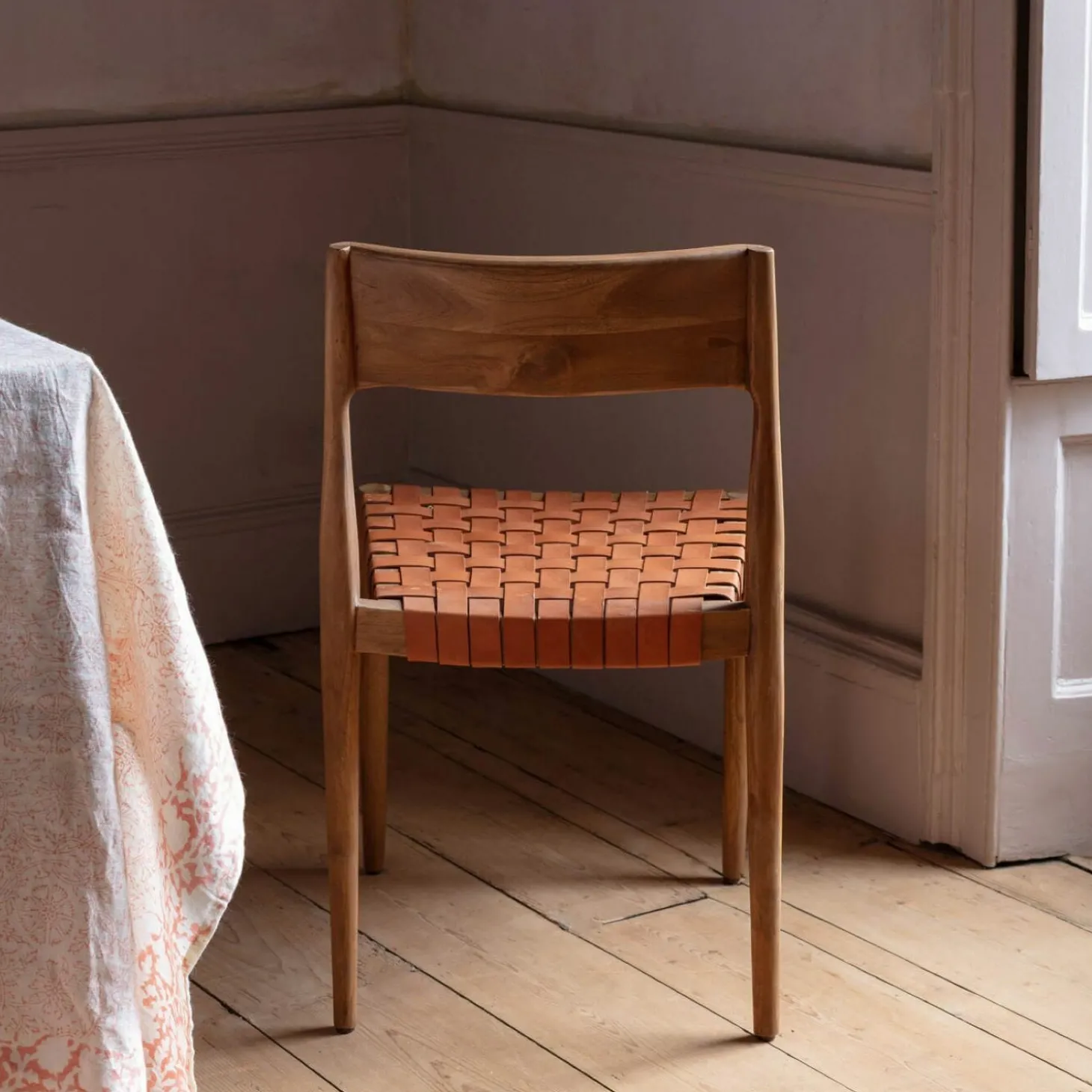 Everly Brown Leather Chair
