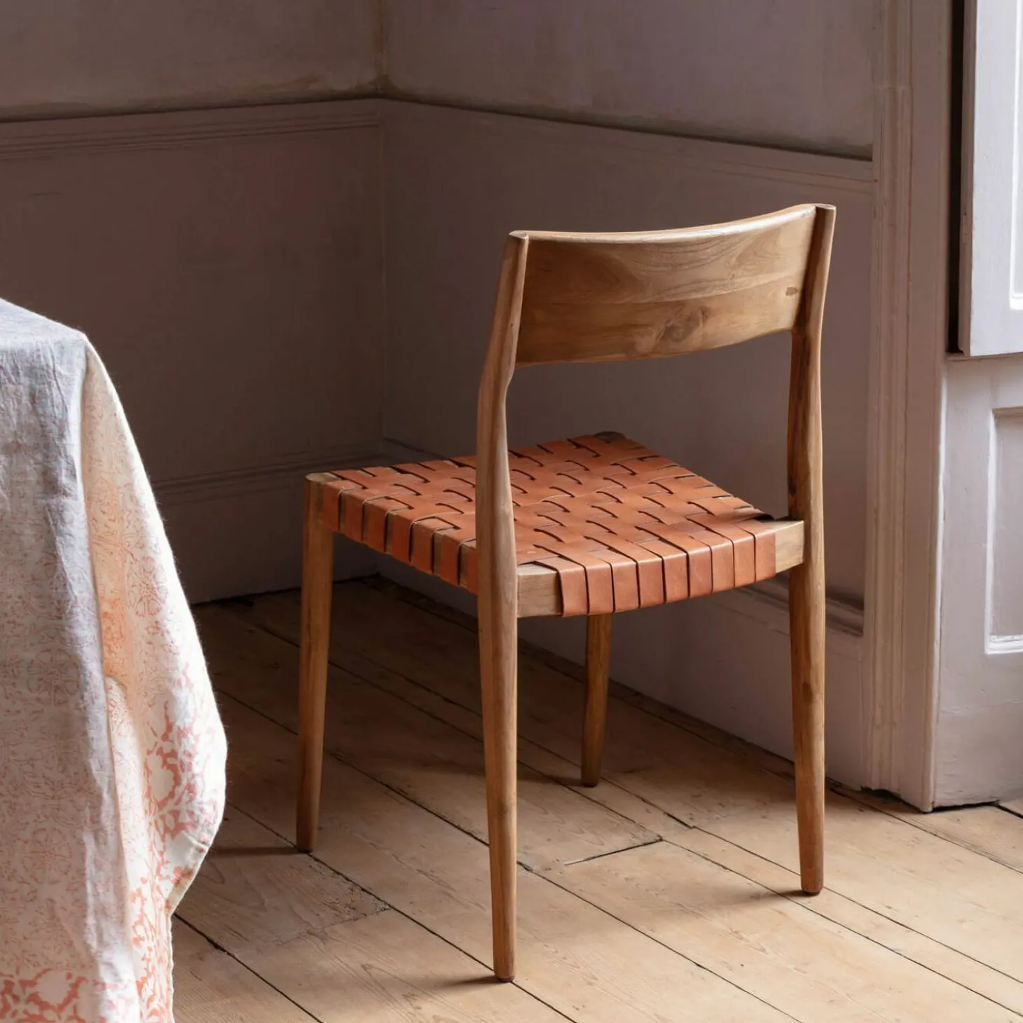 Everly Brown Leather Chair
